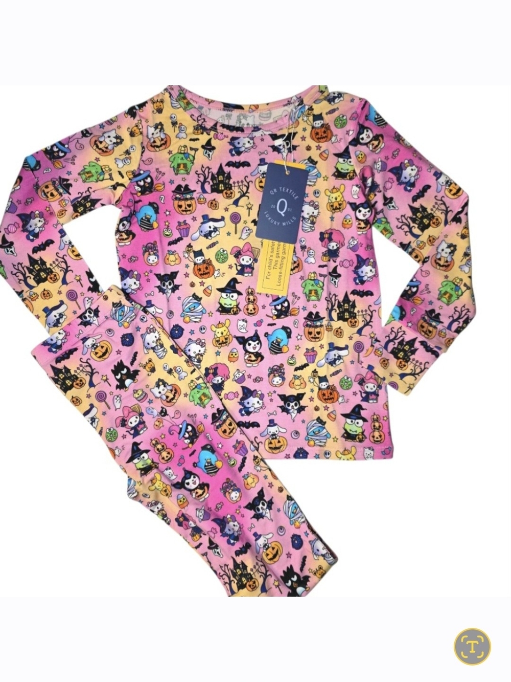 Charlie's Project Hello Kitty Kitty Treats Long Sleeve Pajamas 4T NWT